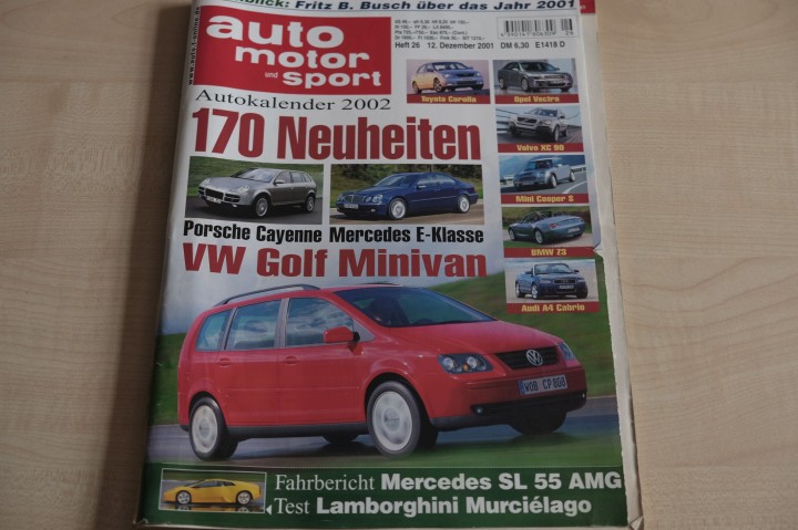 Deckblatt Auto Motor und Sport (26/2001)